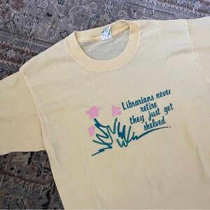 Vintage Single Stitch Librarian Tee